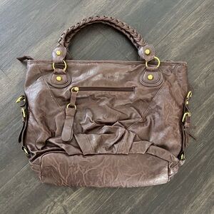 Vintage Y2K 2B BEBE Women’s Brown Leather Purse Handbag